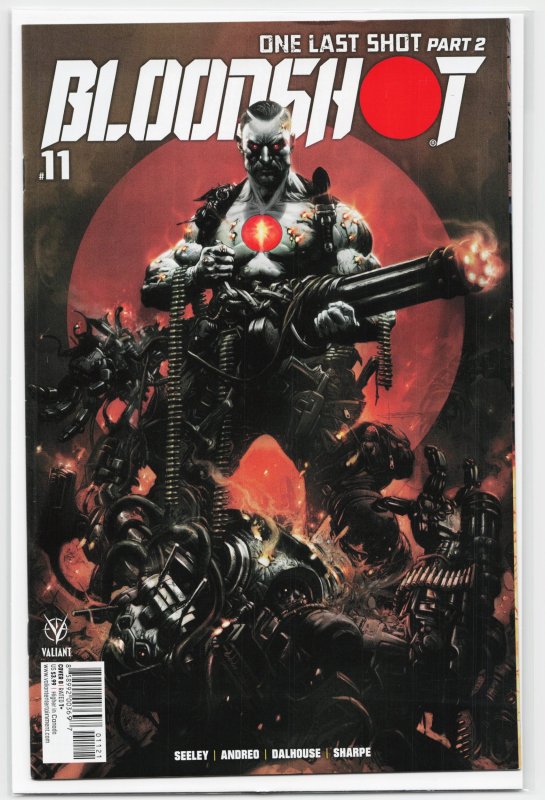 Bloodshot #11 (Valiant Comics, 2021), raw, ungraded comic book — front cover