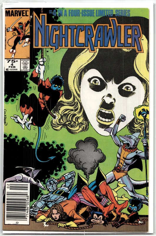 Nightcrawler #4 (1986), raw, ungraded comic book — front cover