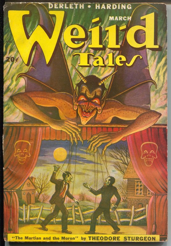 Pulp: Weird Tales 3/1949-Matt Fox Horror Cover-Theodore Sturgeon-Robert Bloc... (Weird Tales, 1949), raw, ungraded comic book — front cover