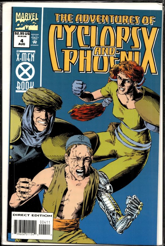 The Adventures of Cyclops and Phoenix #4 (Marvel Comics, 1994), raw, ungraded comic book — front cover