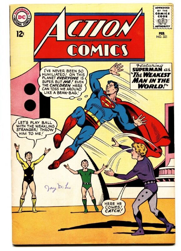 Action Comics #321 (DC Comics, 1965), raw comic book in VF condition — front cover