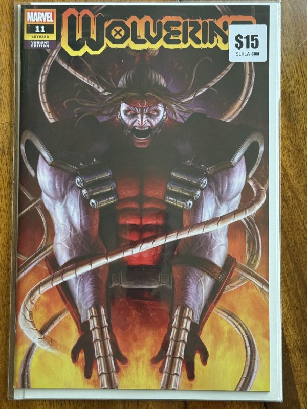 Wolverine #11 (Marvel Comics, 2021), raw comic book in NM+ 9.6 condition — front cover