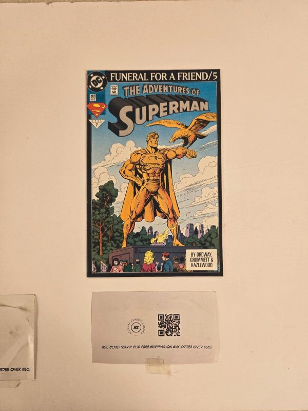 Adventrues of Superman #499 (DC Comics), raw comic book in NM condition — front cover