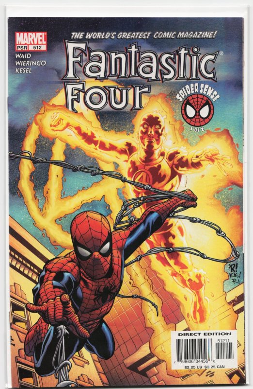 Fantastic Four #512 (Marvel Comics, 2004), raw, ungraded comic book — front cover