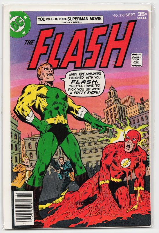 The Flash #253 (DC Comics, 1977), raw, ungraded comic book — front cover