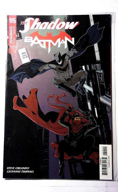 The Shadow / Batman #5 (Dynamite Entertainment, 2018), raw, ungraded comic book — front cover