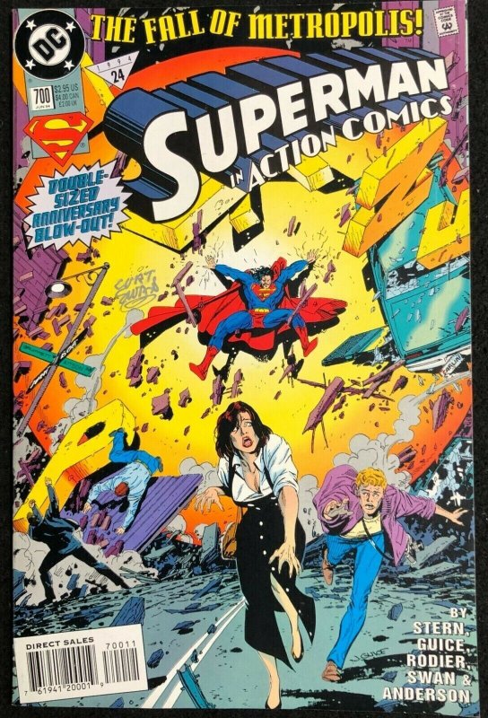 Action Comics #700 (DC Comics, 1938), raw comic book in NM 9.4 condition — front cover