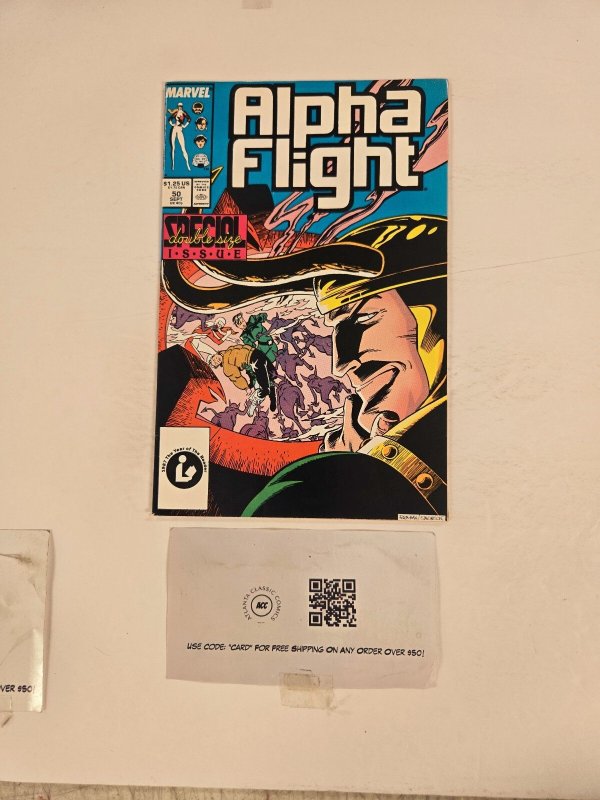 Alpha Flight #50 (Marvel Comics), raw comic book in NM condition — front cover