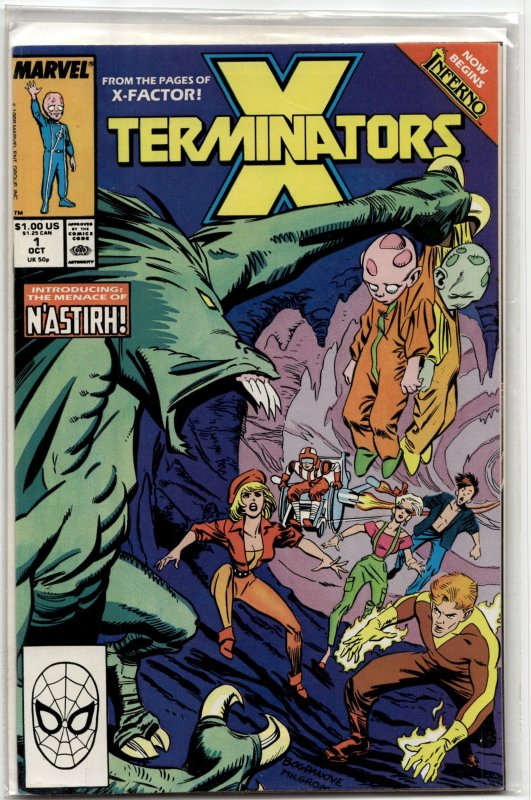 X-Terminators #1 (Marvel Comics, 1988), raw, ungraded comic book — front cover