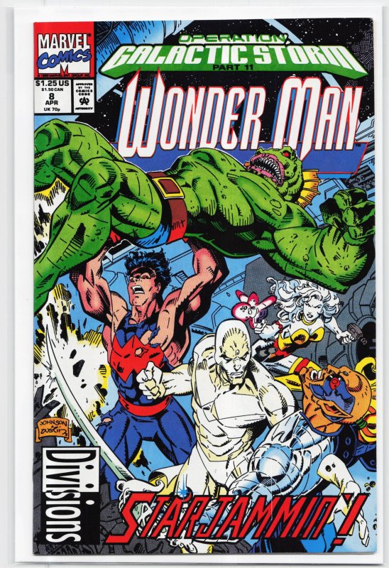 Wonder Man #8 (Marvel Comics, 1992), raw, ungraded comic book — front cover