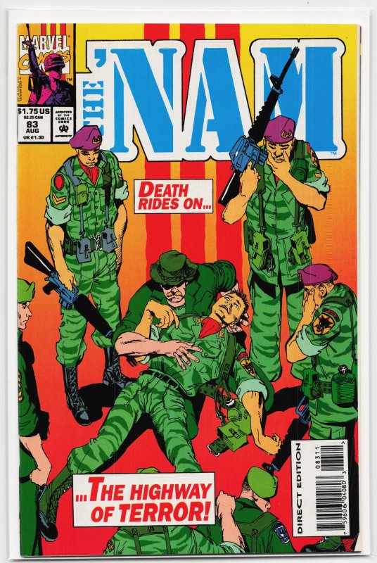 The 'Nam #83 (1993), raw, ungraded comic book — front cover