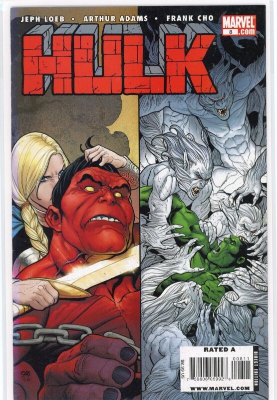 Hulk #8 (Marvel Comics, 2009), raw comic book in VF/NM 9.0 condition — front cover