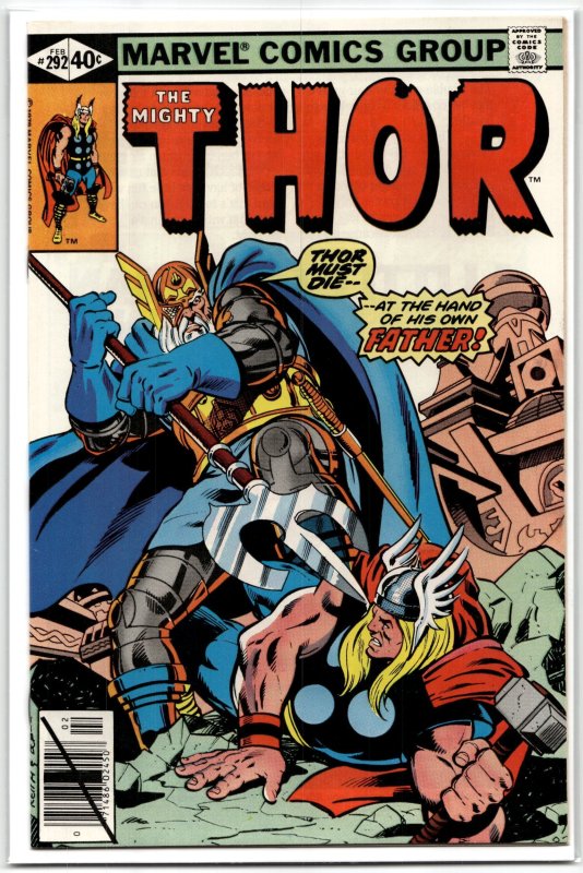 Thor #292 (Marvel Comics, 1980), raw, ungraded comic book — front cover