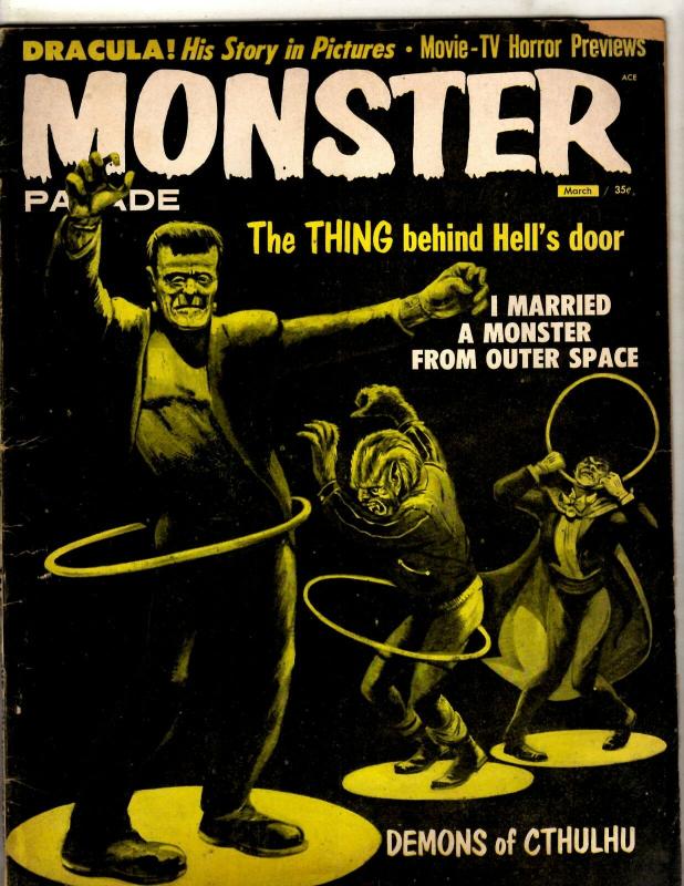 Monster Parade Vol #1 (1959), raw comic book in FN condition — front cover