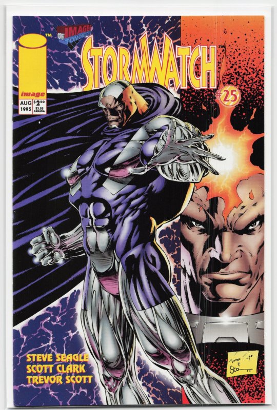 Stormwatch #25 (1995), raw, ungraded comic book — front cover