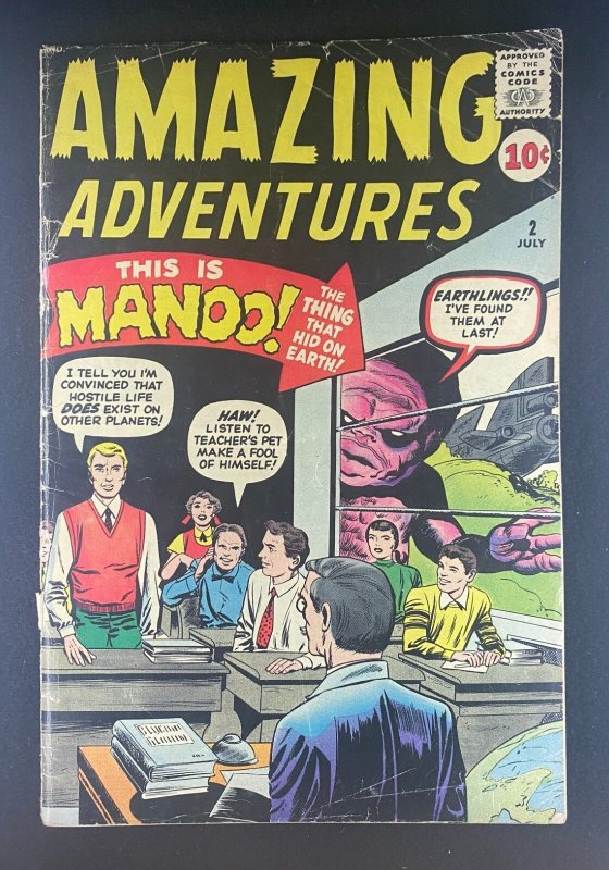 Amazing Adventures #2 (Marvel Comics, 1961), raw comic book in GD 2.0 condition — front cover