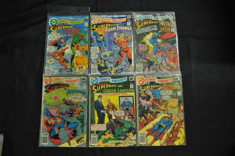 D.c. Peresents Superman and ? 1978 Lot of 28 Comics Run #2-30 No#26 F - VF (1978), raw comic book in VF condition — front cover