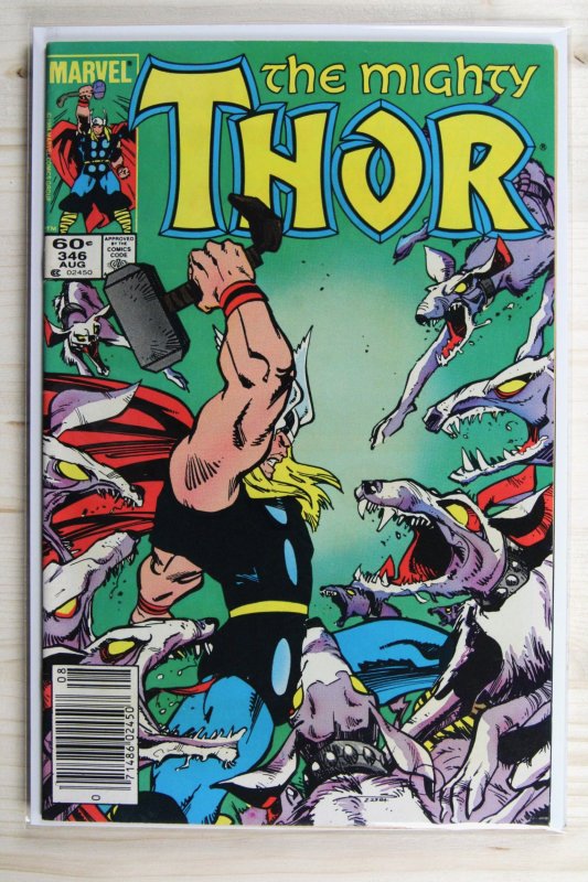 Thor #406 (Marvel Comics, 1989), raw comic book in VF+ 8.5 condition — front cover