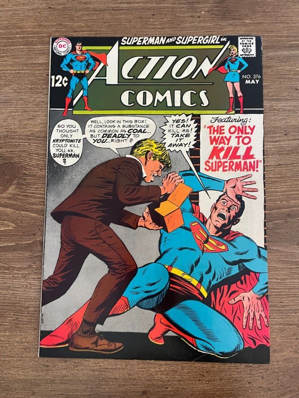 Action Comics #376 (DC Comics), raw comic book in NM- condition — front cover