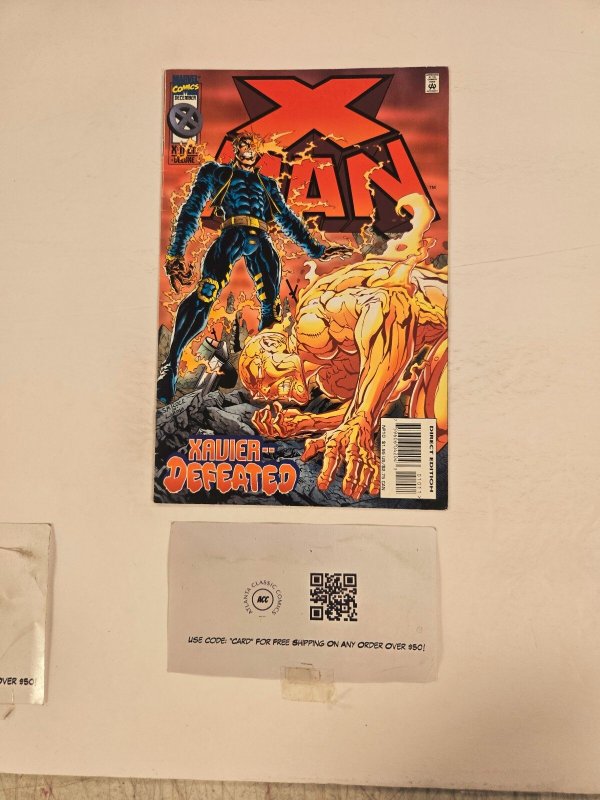 X-Man #10 (Marvel Comics, 1995), raw comic book in NM condition — front cover