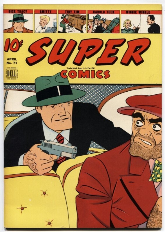 Super #71 (Dell Comics, 1944), raw comic book in NM- condition — front cover