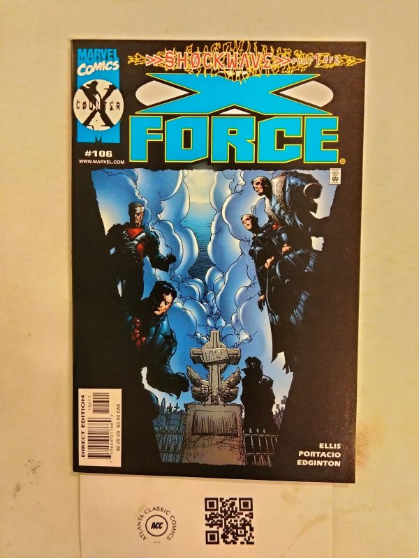 X-Force #106 (Marvel Comics), raw comic book in NM condition — front cover