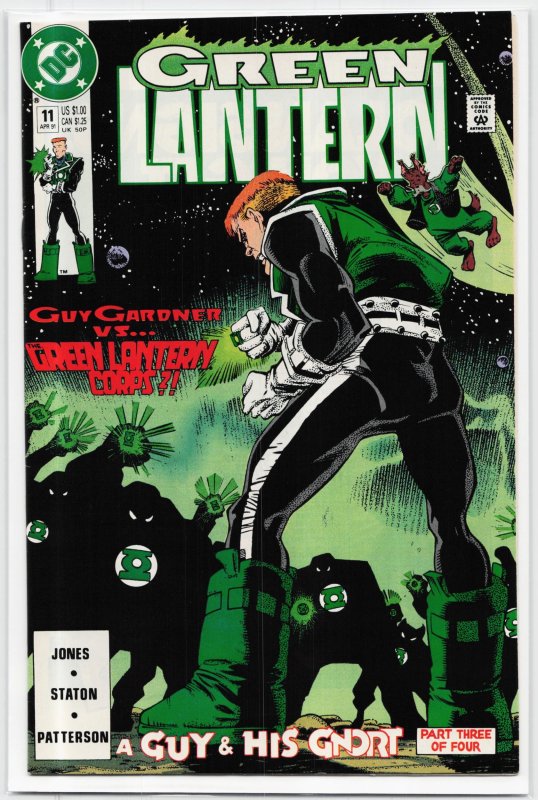 Green Lantern #11 (DC Comics, 1991), raw, ungraded comic book — front cover