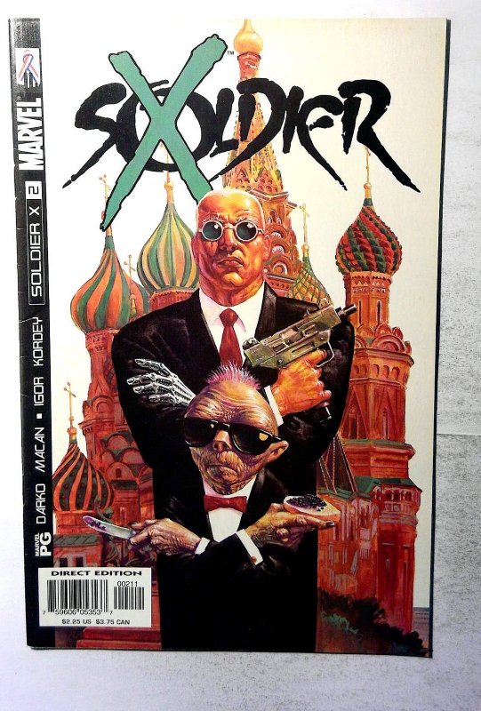 Soldier X #2 (Marvel Comics, 2002), raw, ungraded comic book — front cover