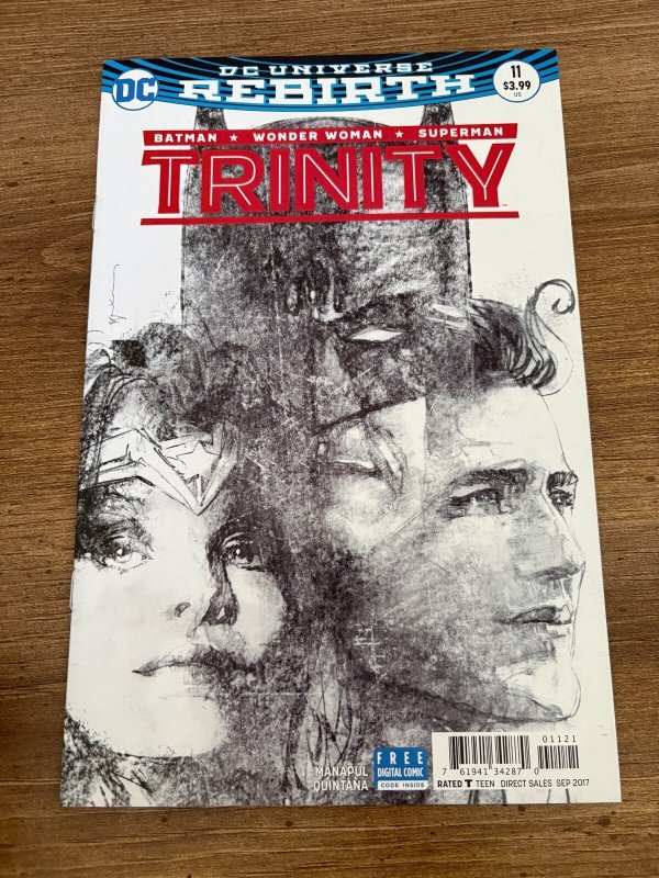 Trinity #11 (DC Comics), raw comic book in NM condition — front cover