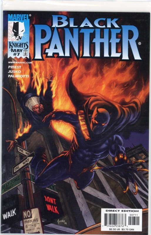 Black Panther #7 (Marvel Comics, 1999), raw comic book in NM 9.4 condition — front cover
