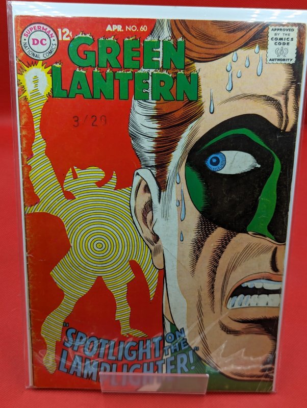 Green Lantern #60 (DC Comics, 1968), raw, ungraded comic book — front cover