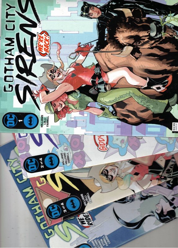 Gotham City Sirens Trigger Happy SET #1 (2025), raw comic book in NM+ condition — front cover