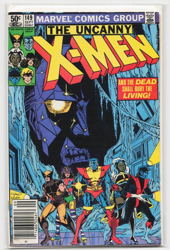 The Uncanny X-Men #149 (Marvel Comics, 1981), raw, ungraded comic book — front cover