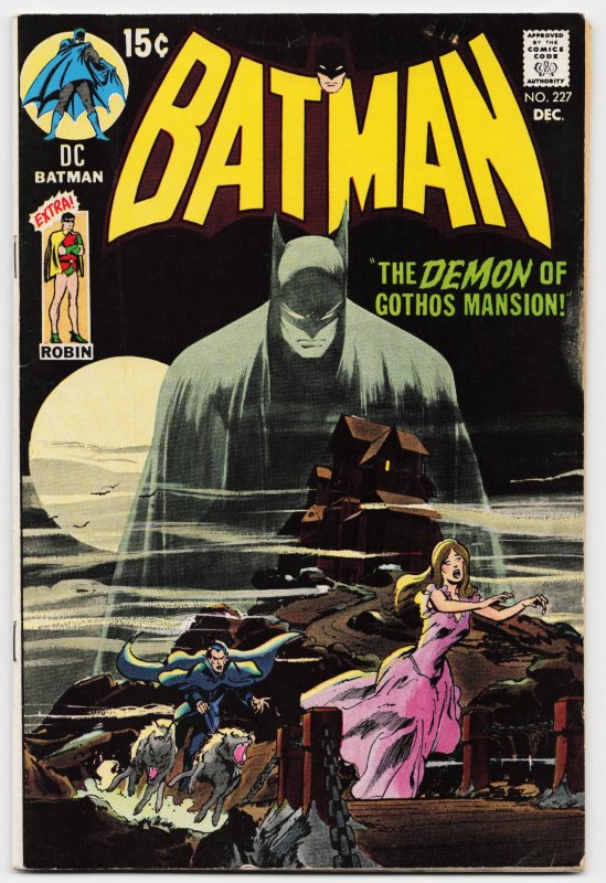 Batman #227 (DC Comics, 1970), raw, ungraded comic book — front cover
