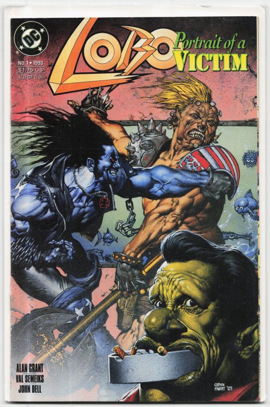 Lobo: Portrait of a Victim (1993) Lobo (DC Comics, 1993), raw, ungraded comic book — front cover