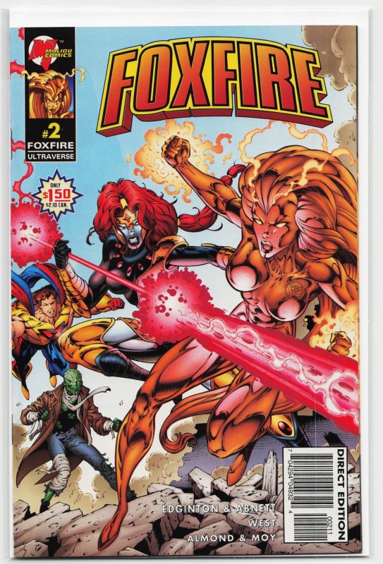 Foxfire #2 (1996), raw, ungraded comic book — front cover