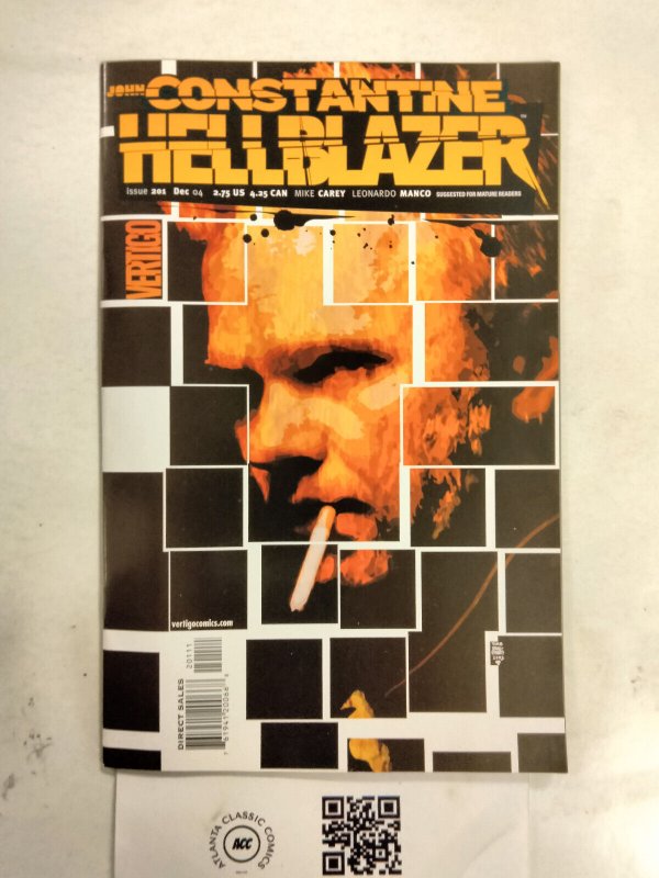 Hellblazer #201 (DC Comics), raw comic book in NM condition — front cover