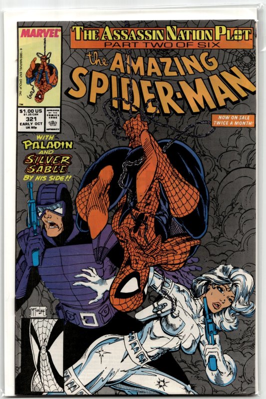 The Amazing Spider-Man #321 (Marvel Comics, 1989), raw, ungraded comic book — front cover