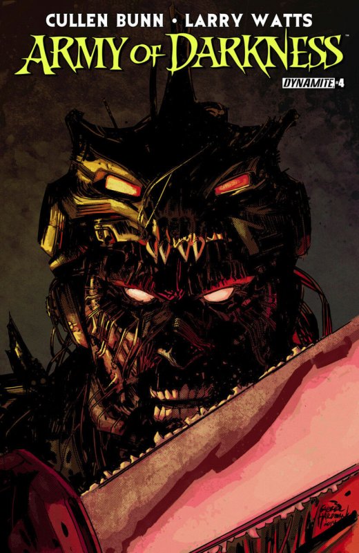 Army of Darkness #4 (Dynamite Entertainment, 2015), raw comic book in VF/NM condition — front cover