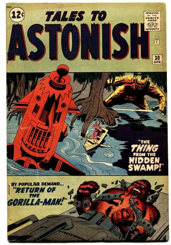 Tales to Astonish #30 (Marvel Comics, 1962), raw, ungraded comic book — front cover
