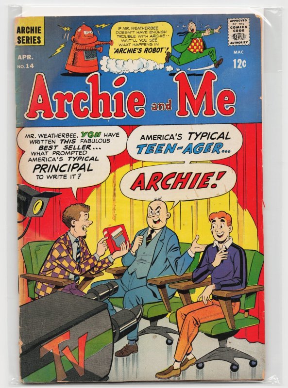 Archie and Me #14 (Archie Comics, 1967), raw, ungraded comic book — front cover