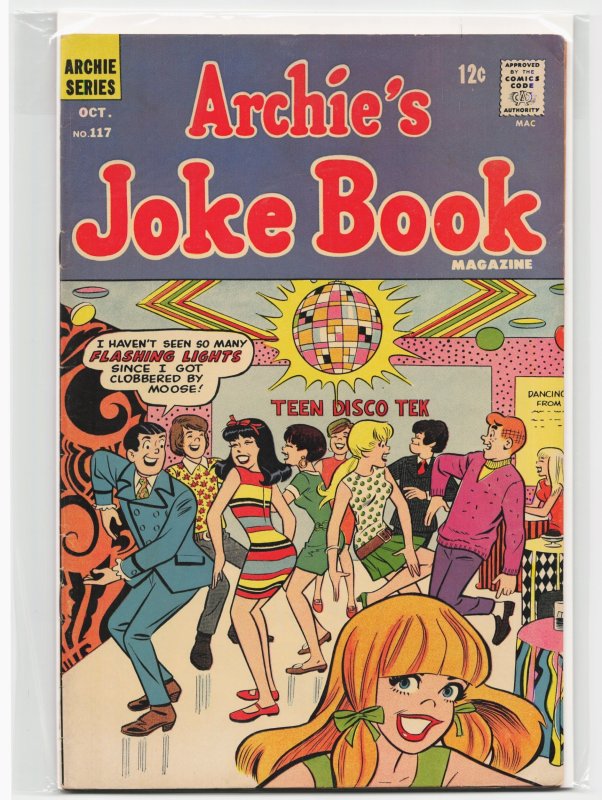 Archie's Joke Book Magazine #117 (Archie Comics, 1967), raw, ungraded comic book — front cover