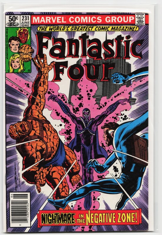 Fantastic Four #231 (Marvel Comics, 1981), raw, ungraded comic book — front cover