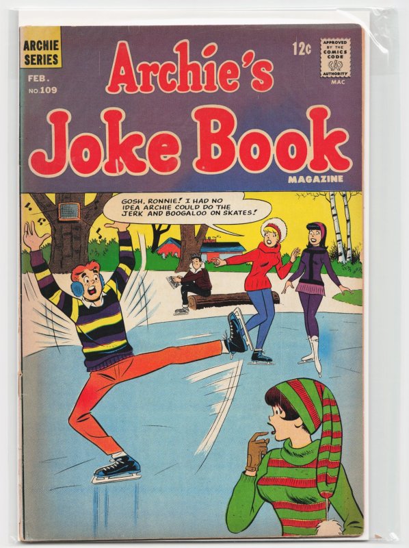 Archie's Joke Book Magazine #109 (Archie Comics, 1967), raw, ungraded comic book — front cover