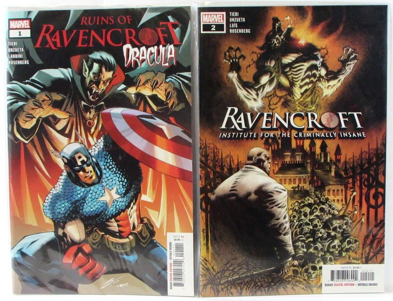 Ravencroft Lot of 2 #2, Ruins 1 Marvel Comics (2020) NM 1st Print Comic Books (Marvel Comics, 2020), raw comic book in NM condition — front cover