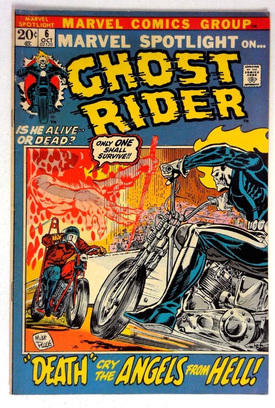 Marvel Spotlight #6 (Marvel Comics, 1972), raw comic book in VF condition — front cover
