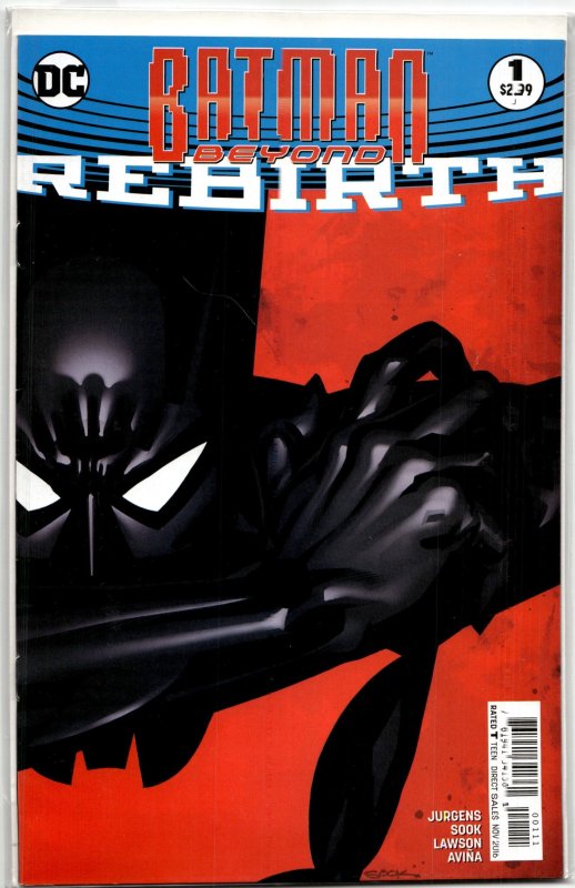 Batman Beyond: Rebirth (2016) Batman Beyond (DC Comics, 2016), raw, ungraded comic book — front cover