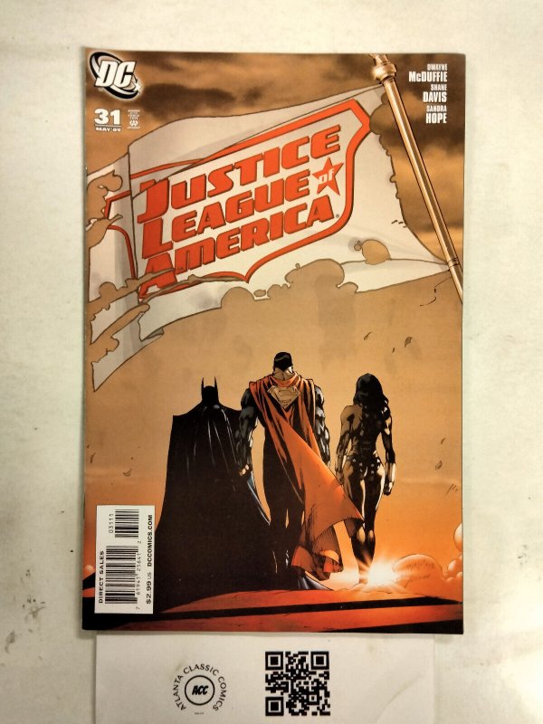 Justice League of America #31 (DC Comics), raw comic book in NM condition — front cover