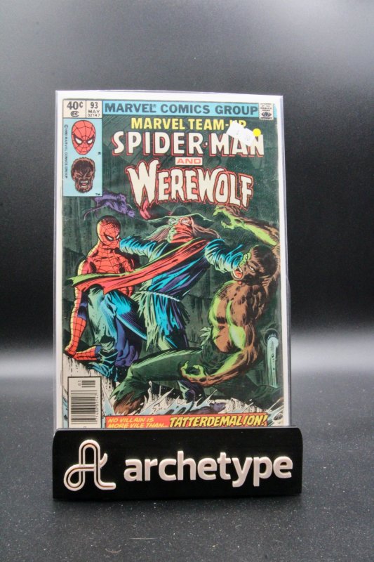 Marvel Team-Up #93 (Marvel Comics, 1980), raw, ungraded comic book — front cover