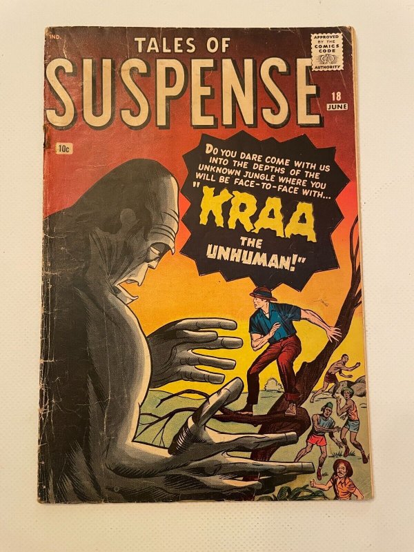 Tales of Suspense #18 (Marvel Comics, 1961), raw comic book in VG/FN condition — front cover